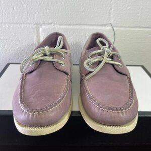 Sperry Top Sider Boat Shoe 1297639 Purple Leather Casual Shoes Slip On Mens 11 M